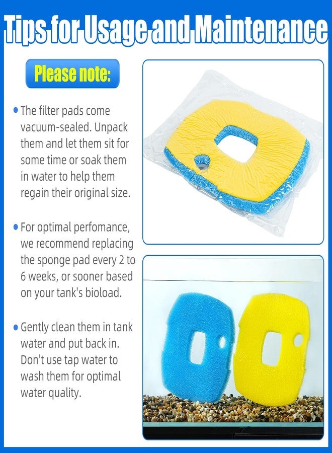 AQUANEAT Replacement Pond Filter Sponge Compatible with Anbull/VIVOHOME 950/1370GPH Pond Filter Pump Aquarium Filter pad for Fish Tank (2pcs) - Image 5