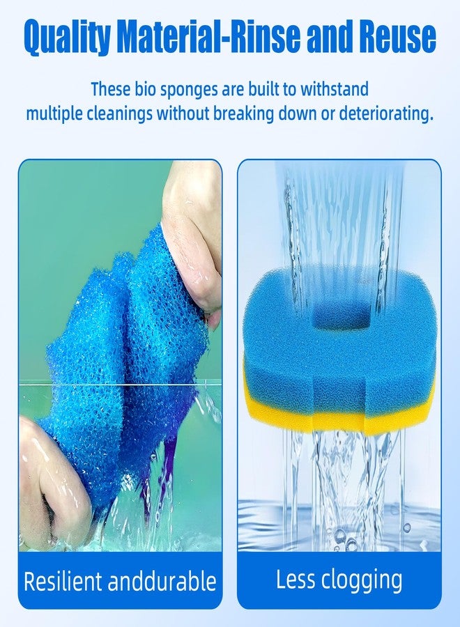 AQUANEAT Replacement Pond Filter Sponge Compatible with Anbull/VIVOHOME 950/1370GPH Pond Filter Pump Aquarium Filter pad for Fish Tank (2pcs) - Image 4