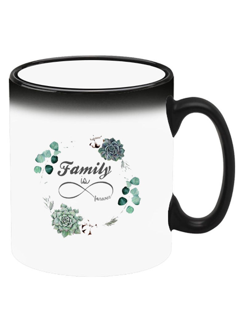 Theodor Color Changing Heat Sensitive Ceramic Mug, Image Revealed When HOT Liquid is Added! Family is forever - Image 2