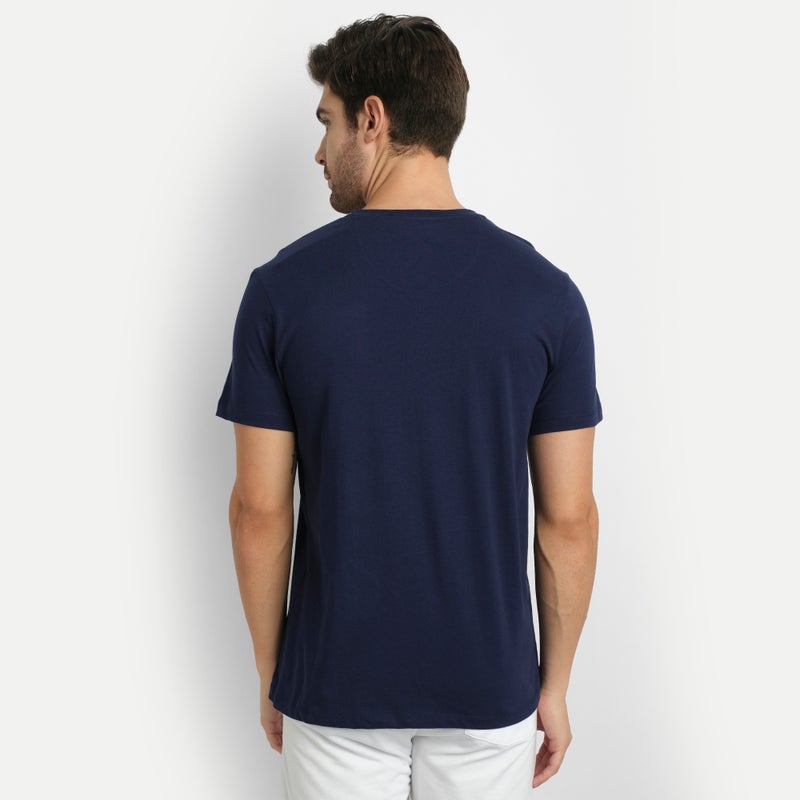 amswan PREMIUM COTTON COLOURBLOCK PRINTED HALF SLEEVE CREW NECK T-SHIRTS - Image 4