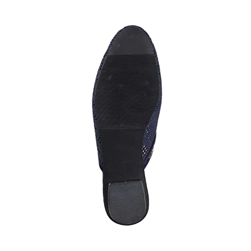 Mochi Womens Synthetic Blue Slip Ons (Size (5 UK (38 EU)) - Image 4