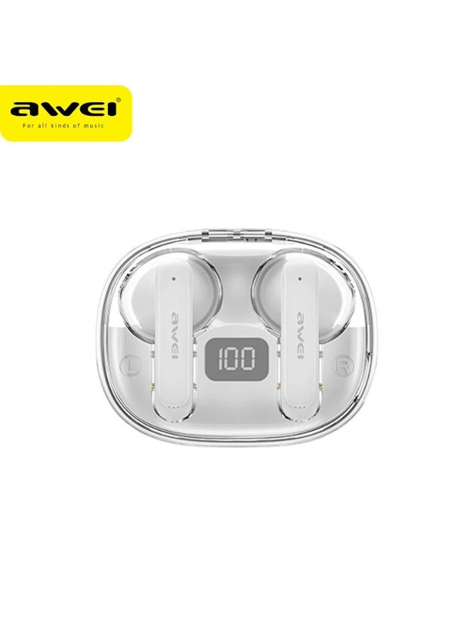 Awei True Wireless T86 ENC Noise Cancelling Bluetooth Earbuds, 4 Mic HiFi Stereo, Gaming Mode, Fast Charge Case, Talk Time 7 Hours, 6 Hours Playtime, IPX6 Waterproof - Image 1