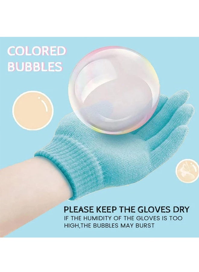 Halamodo آلة فقاعة الضباب الملونة, آلة فقاعة آلات فقاعة الضباب المرنة مع تأثير مرن, تصميم خفيف الوزن, فقاعات تفاعلية, أضواء ملونة (أزرق) - Image 3