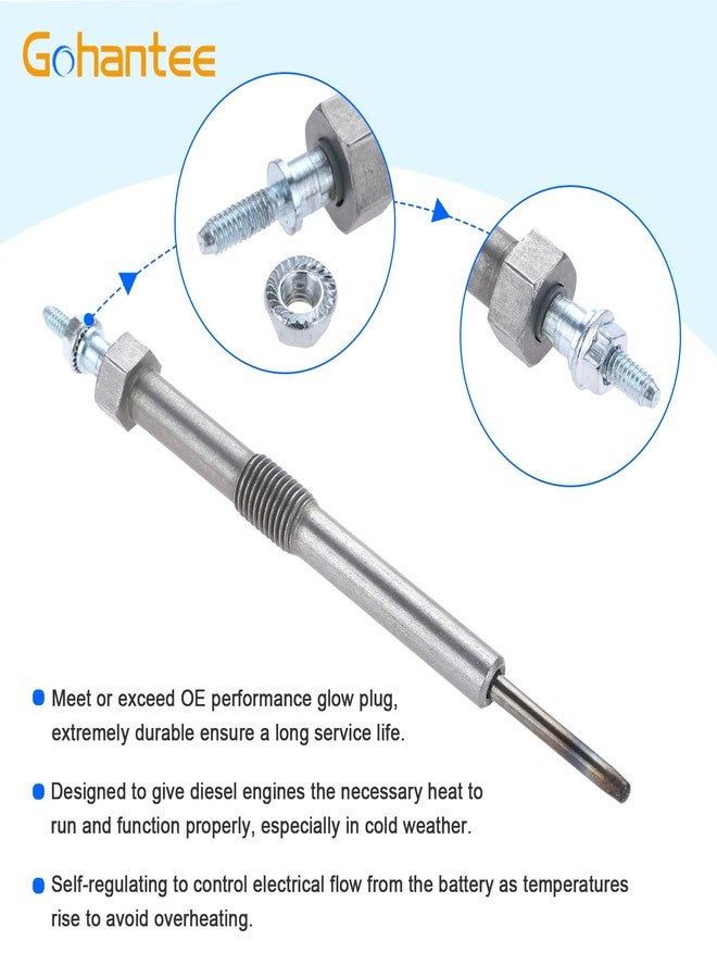 gohantee Glow Plug 9G, Replace 12639701 97364968 Compatible with Chevy GMC 6.6 LBZ LGH LLY LML LMM Duramax Silverado Sierra 2500HD, Silverado Sierra 3500HD, Express Savana 2500 3500 Glow Plugs - Image 5