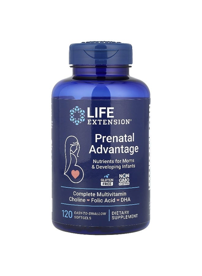 LifeExtension Life Extension, Prenatal Advantage, 120 Easy-To-Swallow Softgels  - Image 1