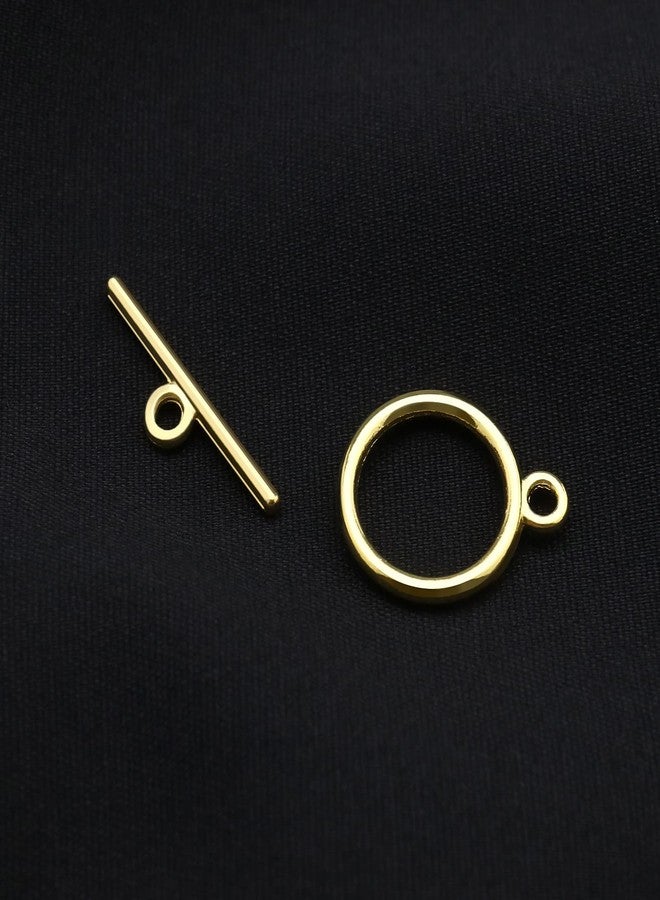 Create idea 4 Pack with 80 Sets Toggle Clasp Metal Round Toggle Clasp T-Bar Closure Jewelry Accessories for DIY Jewelry Making Necklace Bracelets - Image 5