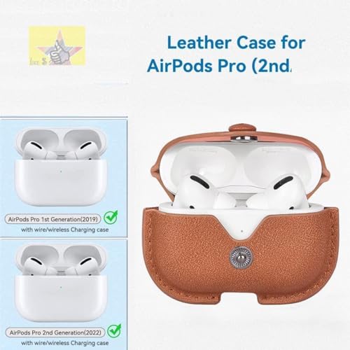 Like Star AirPod Pro/Pro2 Camouflage Leather case Cover Shockproof with Loss Prevention Clip for Apple Air-Pods Pro/Pro2 Wireless Charging Case (Army Blue) - Image 4