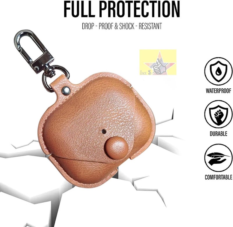 Like Star AirPod Pro/Pro2 Camouflage Leather case Cover Shockproof with Loss Prevention Clip for Apple Air-Pods Pro/Pro2 Wireless Charging Case (Army Blue) - Image 5