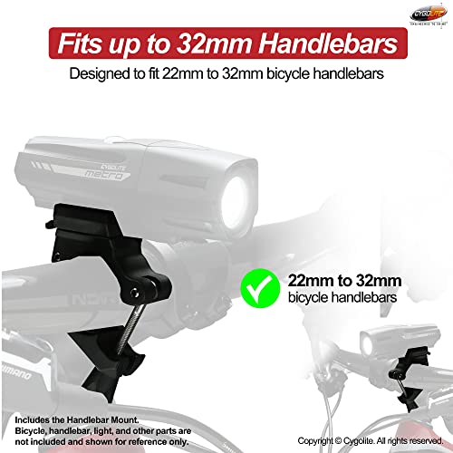 Cygolite 22 to 32mm Handlebar Mount For All Ranger, Metro, and Streak Series Bicycle Lights – Designed For 22 to 32mm Diameter Bicycle Handlebars – Genuine Cygolite Mount - Image 2