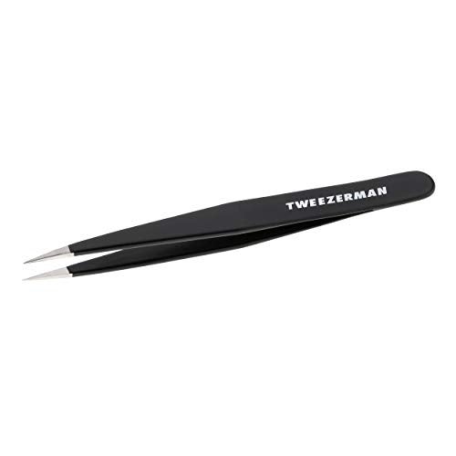 Tweezerman Stainless Steel Point Tweezer - Eyebrow Precision Tweezers, Facial and Ingrown Hair Removal (Midnight Sky) - Image 1