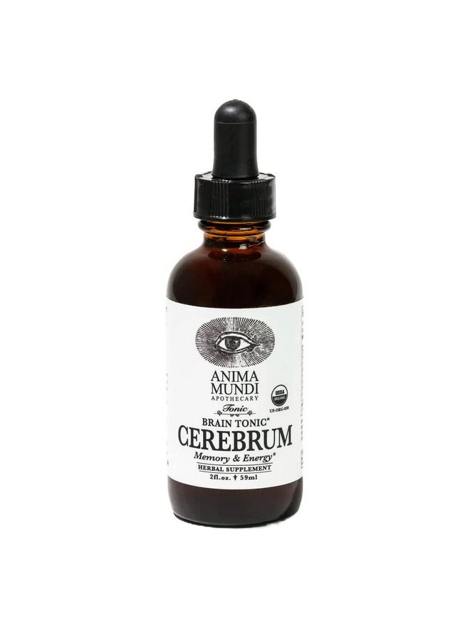 Anima Mundi Apothecary - Anima Mundi Cerebrum Brain Tonic Cognitive Support Supplement Liquid Drops With Lion Mane And Ginkgo Brain Booster Supplement For Memory And Cognitive Support Liquid Supplement (2Oz / 60Ml) - Image 1