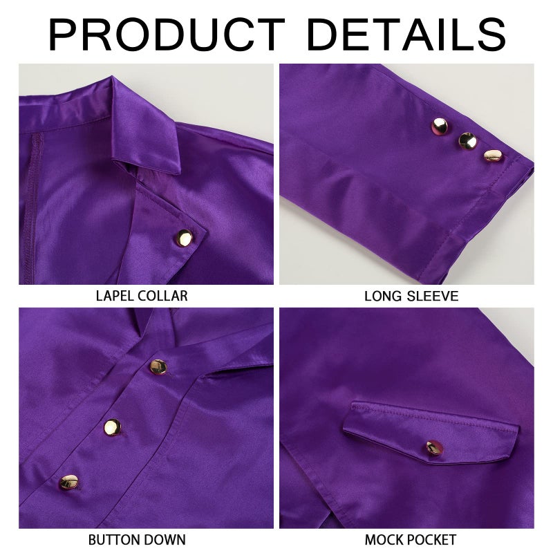 Runcati Mens Steampunk Victorian Jacket Gothic Tailcoat Costume Vintage Tuxedo Viking Renaissance Pirate Halloween Coats Purple - Image 5