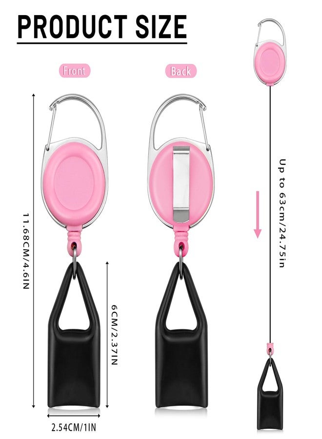 GAUENEEN 16 Pcs Retractable Lighter Clip, Lighter Holder Keychains with Clip (8 Colors) - Image 2