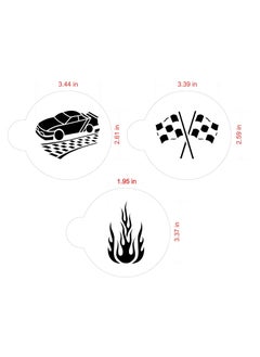 Designer Stencils Racecar Cookie Stencil Set By Designer Stencils  - Image 5