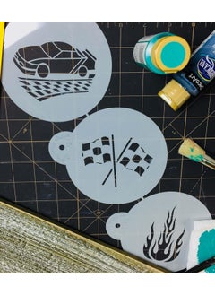 Designer Stencils Racecar Cookie Stencil Set By Designer Stencils  - Image 4