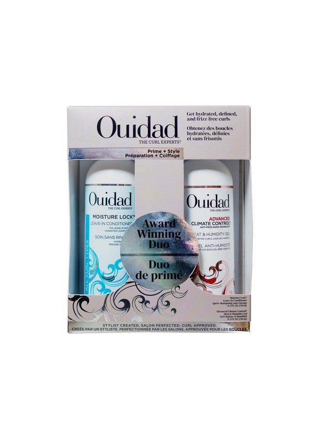 Ouidad Ouidad Advanced Climate Control Heat & Humidity Gel & Leave In Conditioner Styling Kit, 8.5 fl oz, Flexible, Long-Lasting & Frizz-Free Curls, Sulfates, Parabens & Cruelty-Free Curly Hair Products  - Image 1