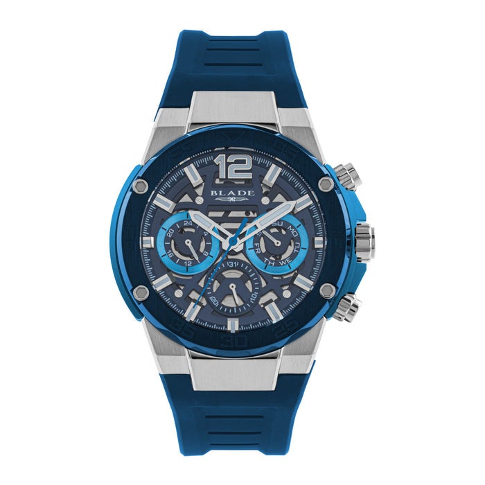 BLADE Swift Navy 3667G5ZBB SS & Silicone Strap Multifunction Men's Watch