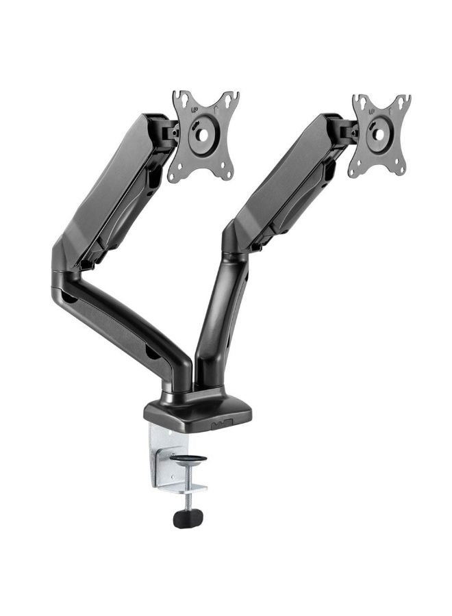 Skilltech Dual Monitor Thin Gas Spring Dual Monitor Arm For 13″-32″ Black/Silver - Image 3