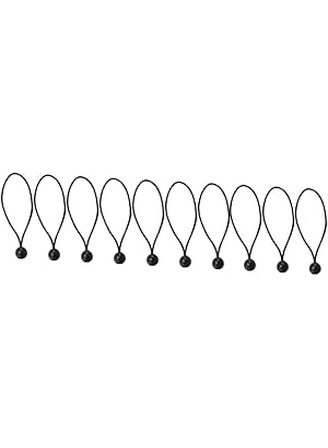 10 Pcs Tent Elastic Rope Ball Bungee Cords Straps Tie Down For Camping Tarp Canopy - Image 1