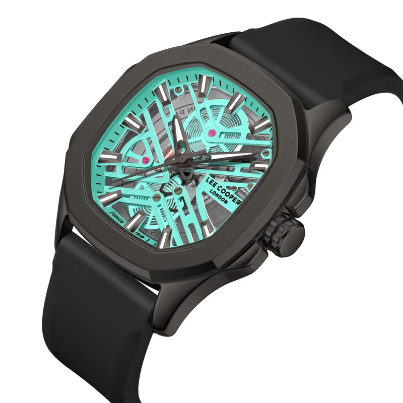 لي كوبر Men's Silicone Analog Watch LC08254.001 - 32 mm