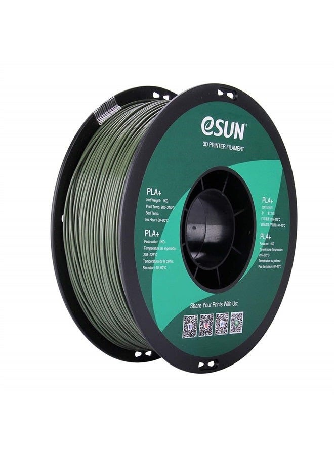 eSUN PLA PRO (PLA+) 3D Printer Filament, Dimensional Accuracy +/- 0.03 mm, 1kg, Plastic Spool, 1.75mm, Olive Green - Image 1