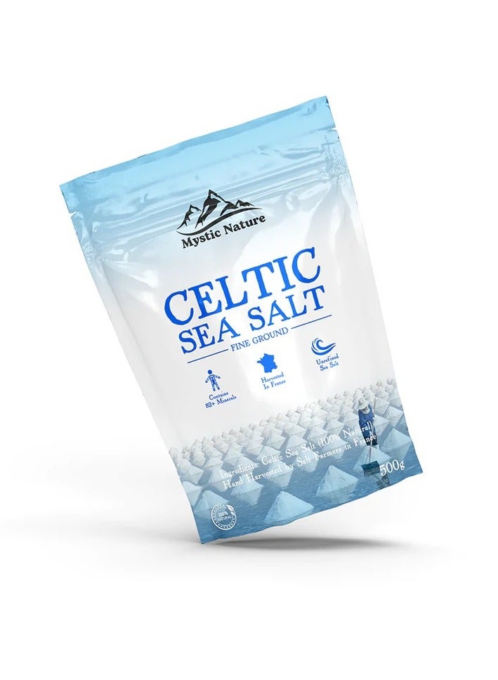 Mystic Nature Mystic Nature Celtic Sea Salt Fine Ground 500g - Image 3