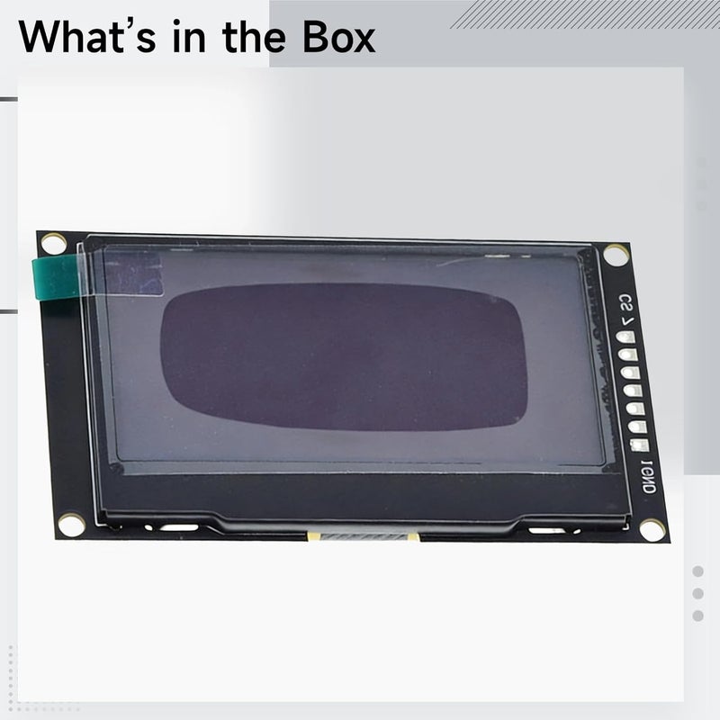 2.42 OLED Display, 128X64 Pixel, SPI Serial Port, Black & White, Wide View Angle, 72 X 43 Mm Screen - Image 4