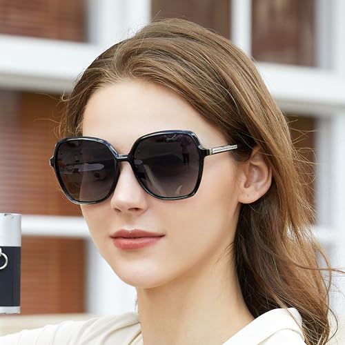 ZENOTTIC Polarized Sunglasses for Women Vintage Oversized Square Sun Glasses Ladies Shades UV400 Protection - Image 2