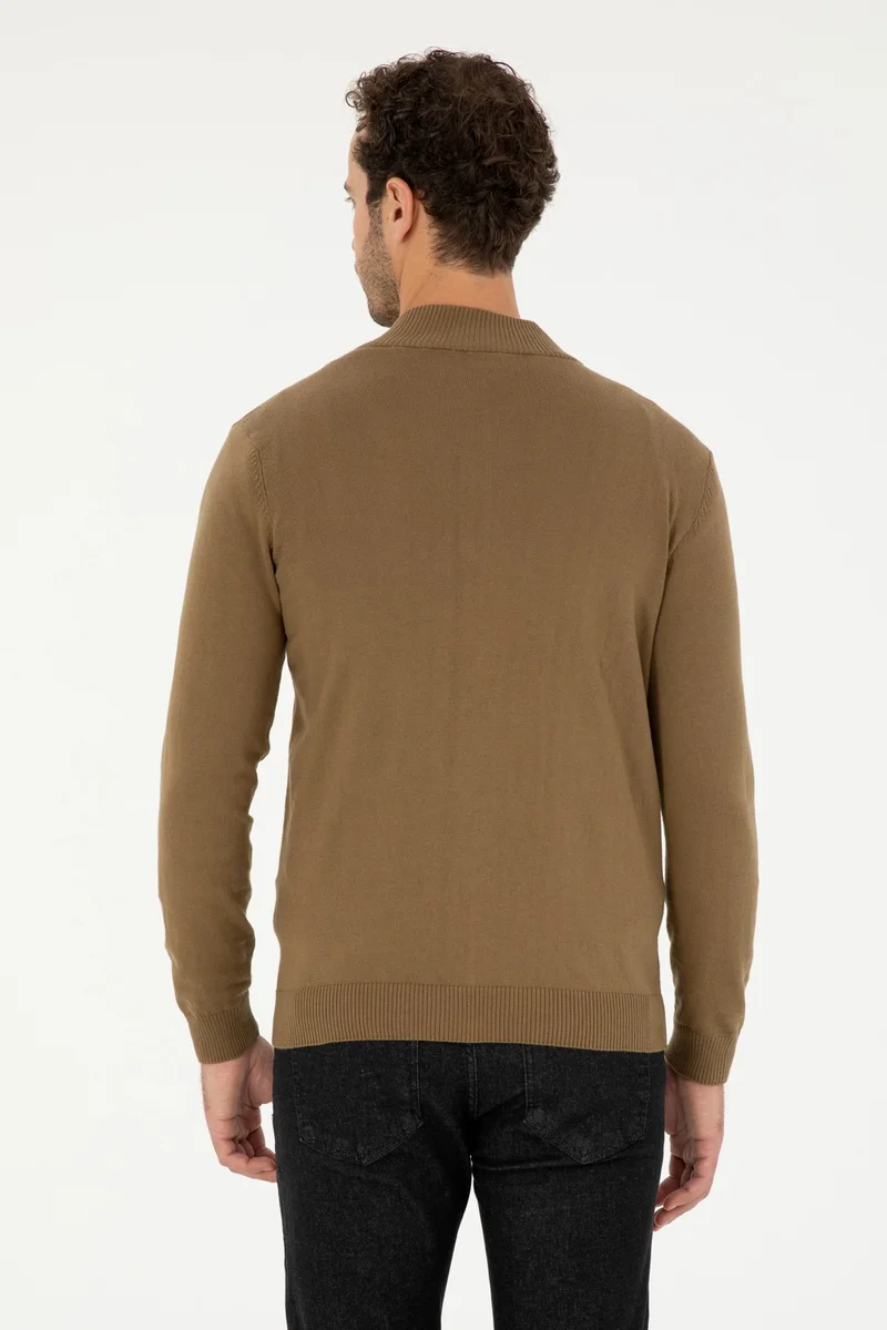 U.S. Polo Assn. Men's Khaki Cardigan (Knitwear) 50293526-VR027