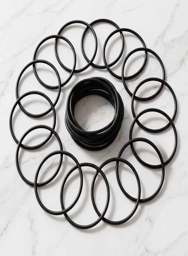 HaiFafafaing 40Pcs Black Silicone Jelly Bracelets- 3mm Stretchy Wristbands Hair Ties- Black Rubber Bracelets Portable for Men Women Accessories Party Favor - Image 3