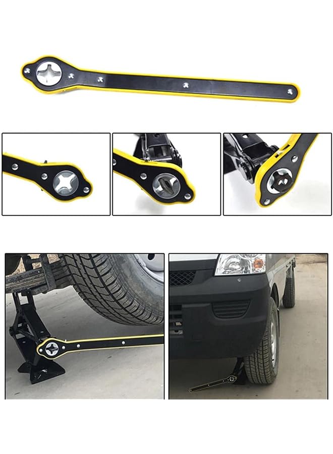 Auto Jack Ratchet Wrench - 34Cm X 4.5Cm X 2Cm X 1Cm, Alloy Steel, Mechanical, Labor-Saving Design Car Jack And Lug Wrench - Image 5