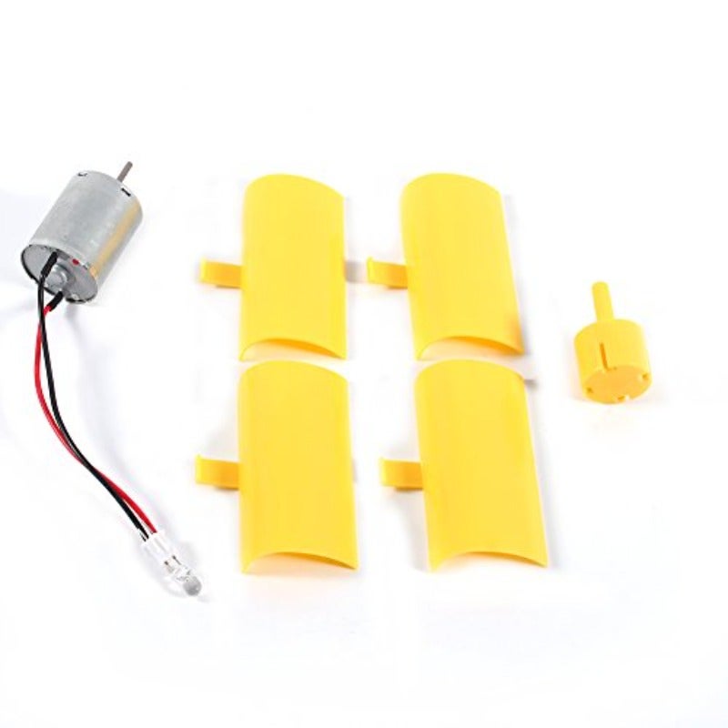 Vertical Wind Turbine Generator Kit Mini DC Motor for Home School Science Experiment Educational Toy - Image 4