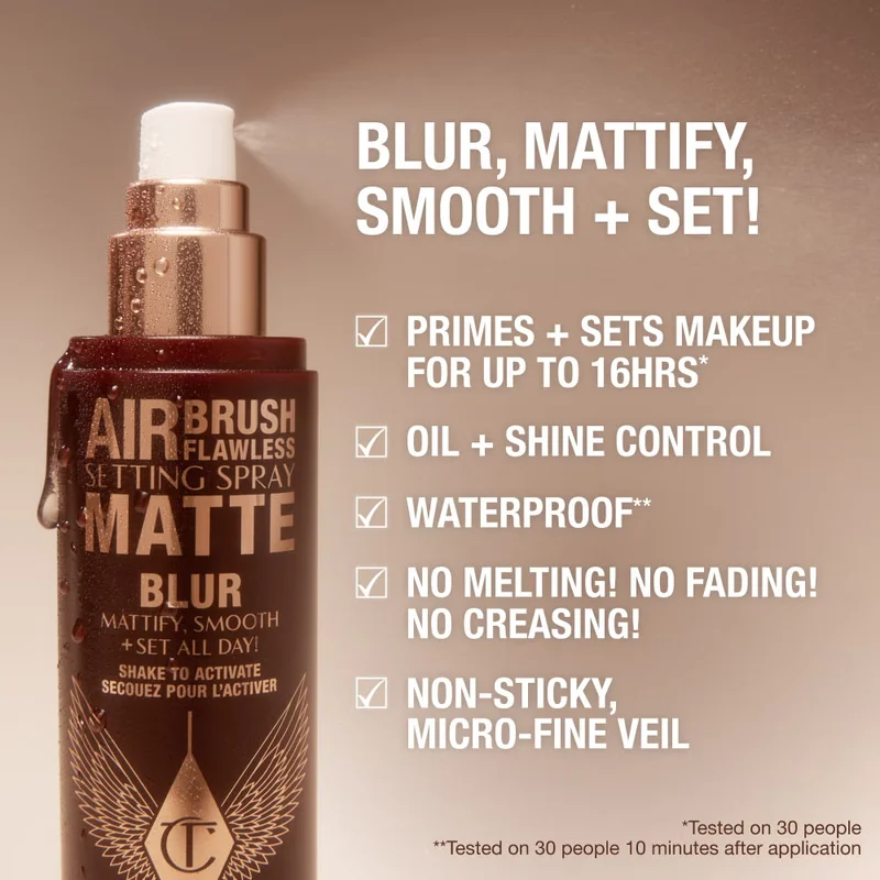 Charlotte Tilbury  AIRBRUSH FLAWLESS SETTING SPRAY - MATTE - TRAVEL 34ML - GLOBAL for Women | Best Price UAE