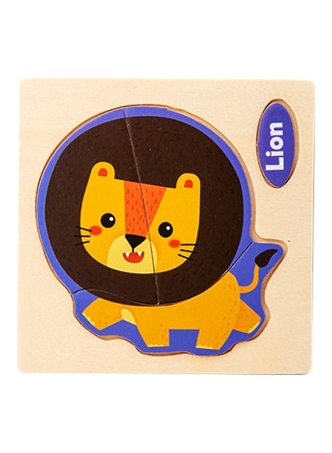 Wooden 3D Puzzle 10.3x10.5x0.3cm - Image 1