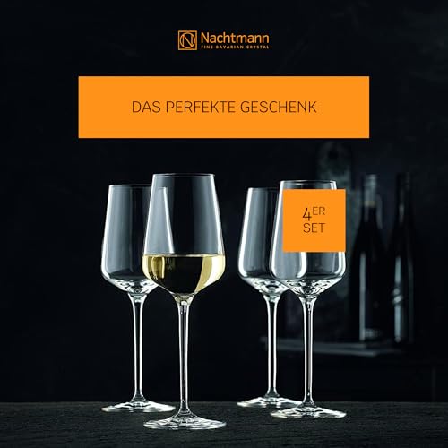 Nachtmann ViNOVA White – Set of 4 Lead-Free 12.8 oz Crystal Stemware, Tall Elegant Glassware for Enhancing Aromas & Flavors, Ideal for Dining, Tasting, Entertaining, Celebrations - Image 5