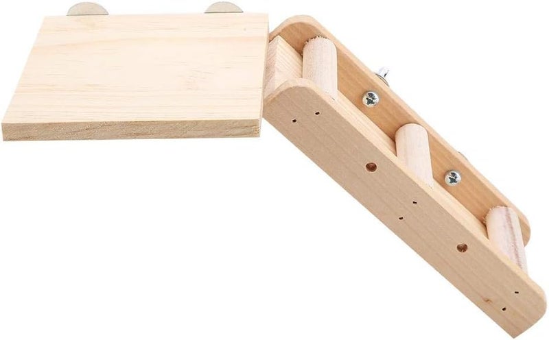 YOSOO Toys – Wooden Climbing Ladder Set for Small Pets, Wood Bird Toy for Parrots, Hamsters, Gerbils & Rabbits, Safe Chewable Play Kit - Image 3