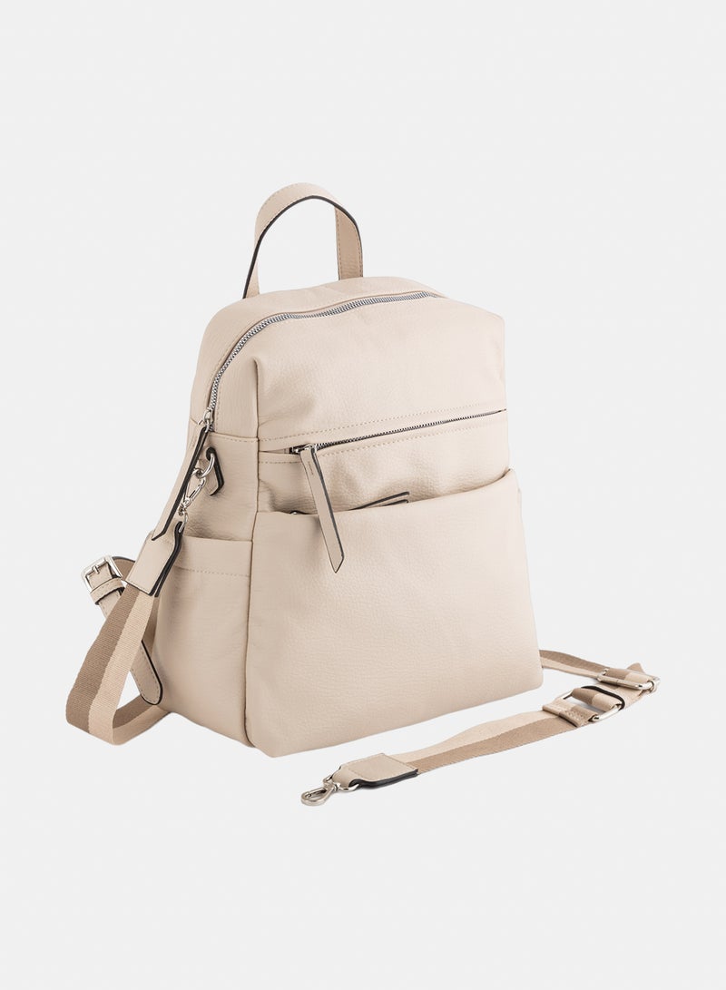 Carpisa BOSTON Backpack with Front Pocket, Double Zipper