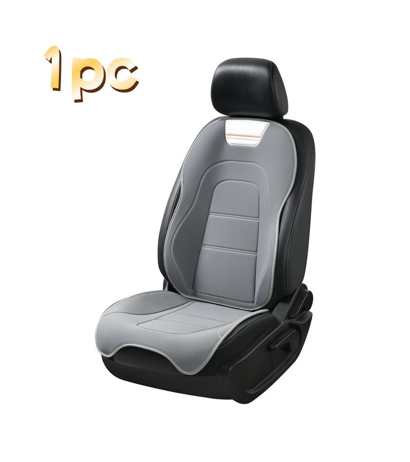 Burgundy Breathable Linen Business Style Car Seat Cushion All Season Universal - Image 2