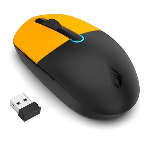 Archer Tech Lab Bluetooth Wireless Mouse with BT 5.0/3.0 & Wireless 2.4GHz USB Receiver3 DPI Settings (800/1200/1600)6 Buttons 63g Ergonomic Mouse for Laptop, PC, Mac,Tablet Smartphone(Precision 300) - Image 1