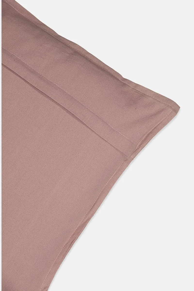 Muy Mucho Organic Cotton Cushion 45 L x 45 W cm, Mauve