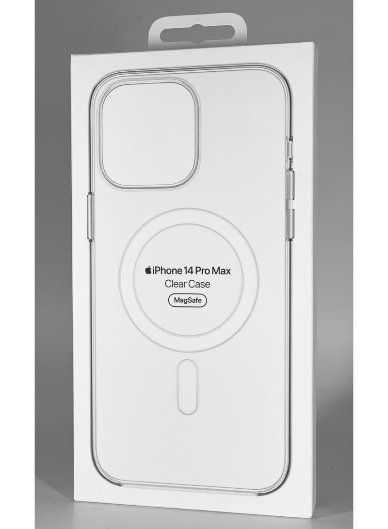 ONE MINUTE Clear Magnetic MagSafe Case for iPhone 14 Pro Max Shockproof Transparent Cover Wireless Charging Compatible - Image 3