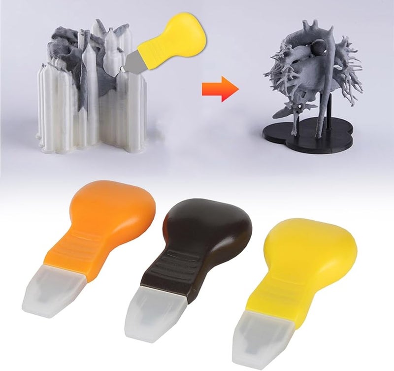 Yellow 3D Printing Removal Tool Set for FDM Resin ABS Light Curing Models - Image 3