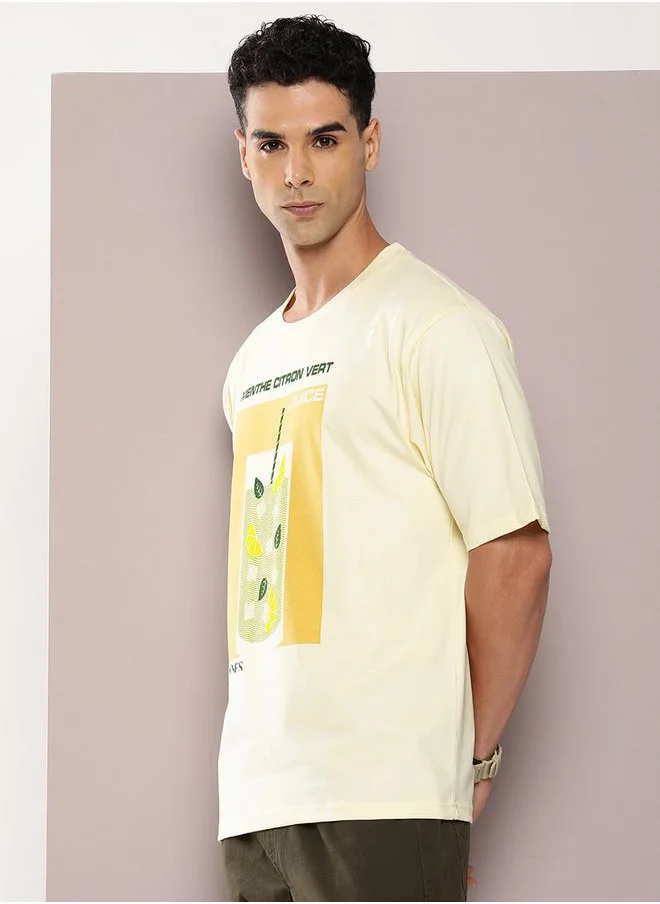 Dillinger Lemon Graphic Print Oversized T-Shirt