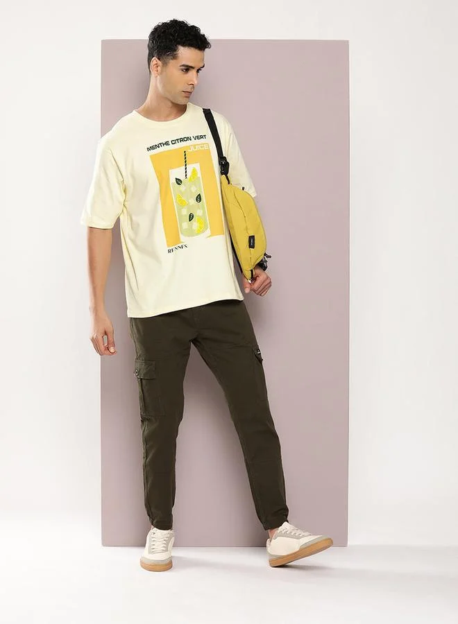 Dillinger Lemon Graphic Print Oversized T-Shirt by Styli