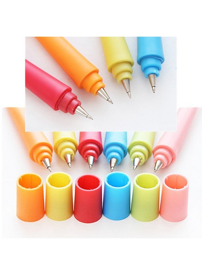 Funny live Bendable Ballpoint Pen Bending Hand Gesture Ballpoint Pen Free To Bend Cute Cartoon Silicone Gesture Ballpoint Pen0.7Mm Black Ink6 Pcs/Set - Image 5