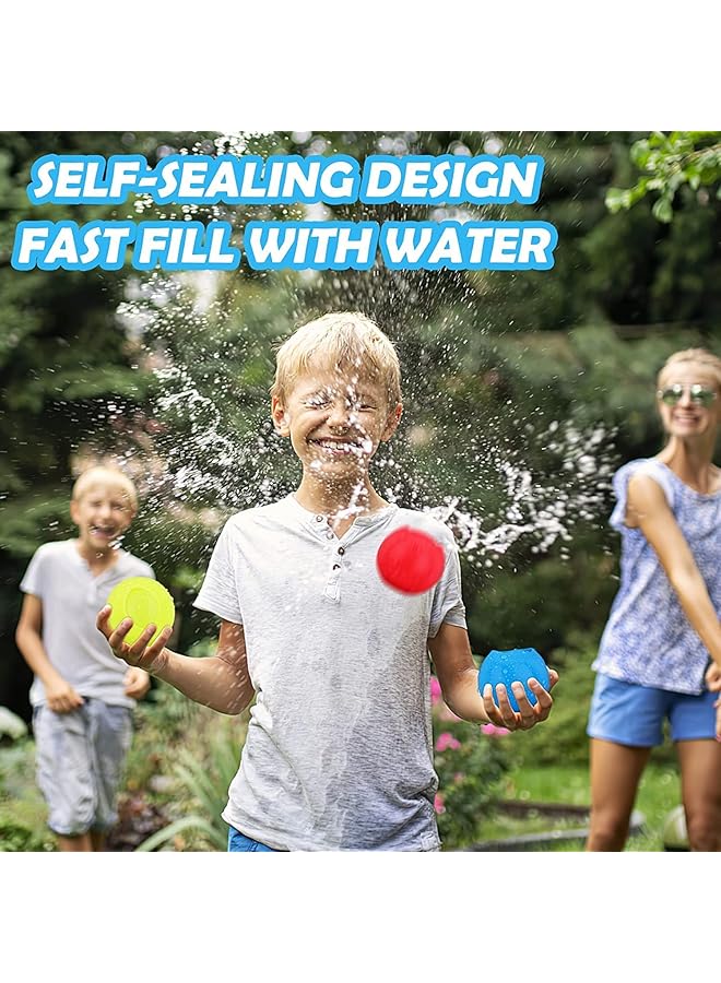 KASTWAVE Reusable Water Balls Quick Fill Water Balloons For Summer Fun Perfect For Pool Beach Trampoline & Backyard Play For Kids Teens & Adults - Image 2