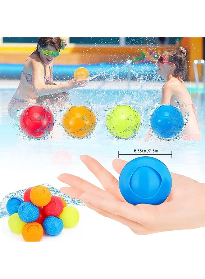 KASTWAVE Reusable Water Balls Quick Fill Water Balloons For Summer Fun Perfect For Pool Beach Trampoline & Backyard Play For Kids Teens & Adults - Image 4