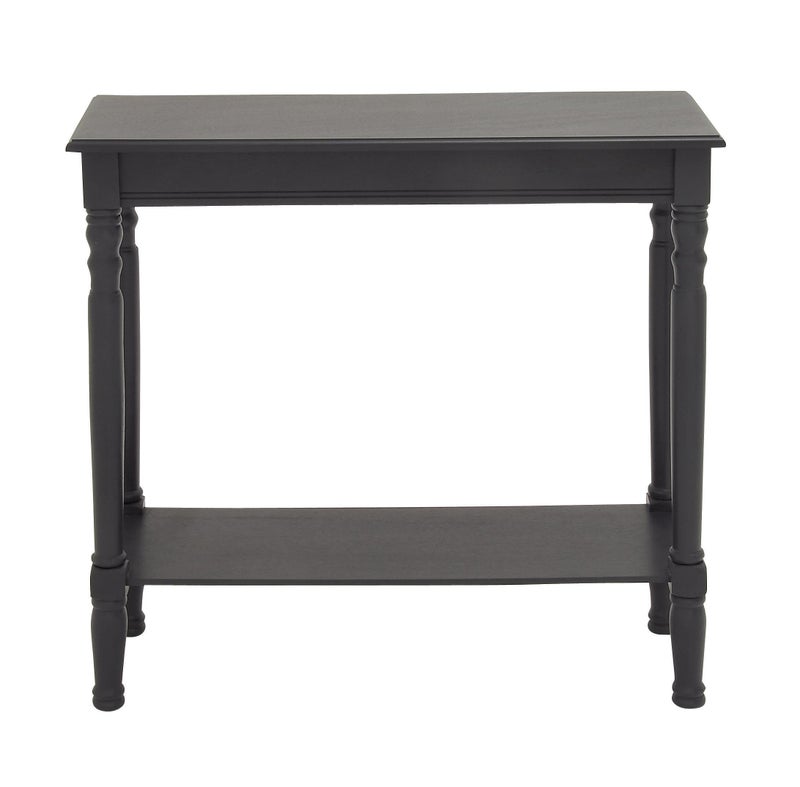 Deco 79 Traditional Pine Wood Console Table LARGE SIZE Black