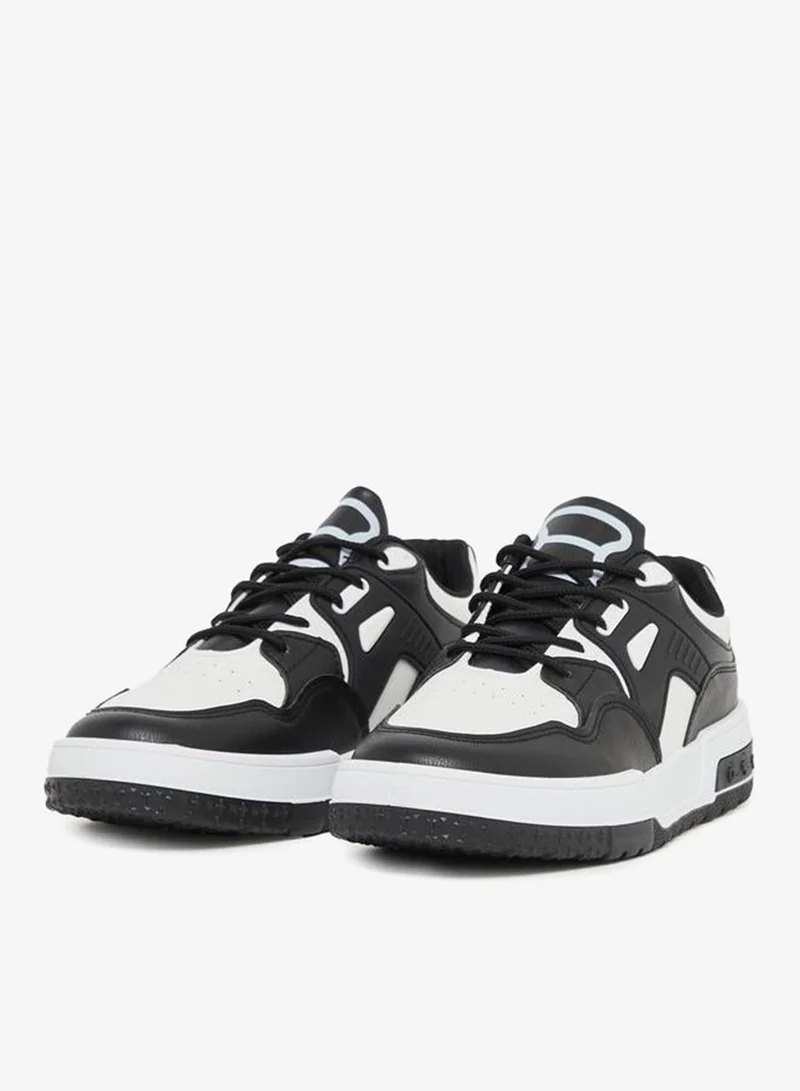 Styli Active Color Block Lace Up Sneakers