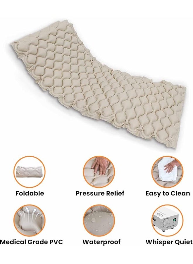 Generic Alternating Air Pressure Support Cushion with Quiet Pump – Comfortable Mattress Pad for Home and Care Facilities – Adjustable Air Cells - Image 3